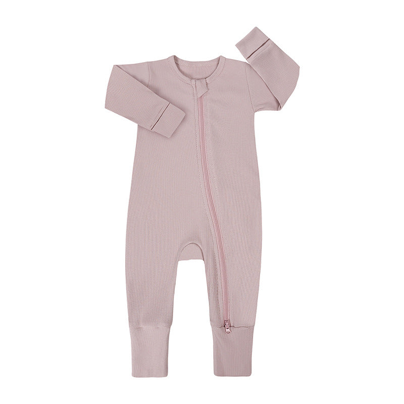 Baby-Strampler aus Bambusfaser mit Fäustlingen und Fußabdeckungen