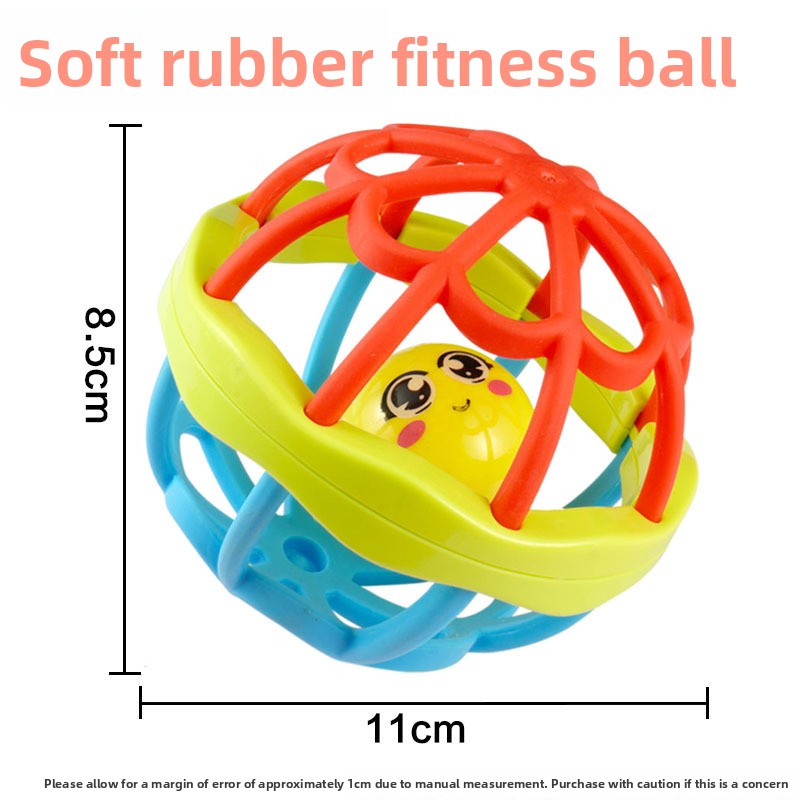 Soft Rubber Baby Rattle Ball Educational Infant Toy