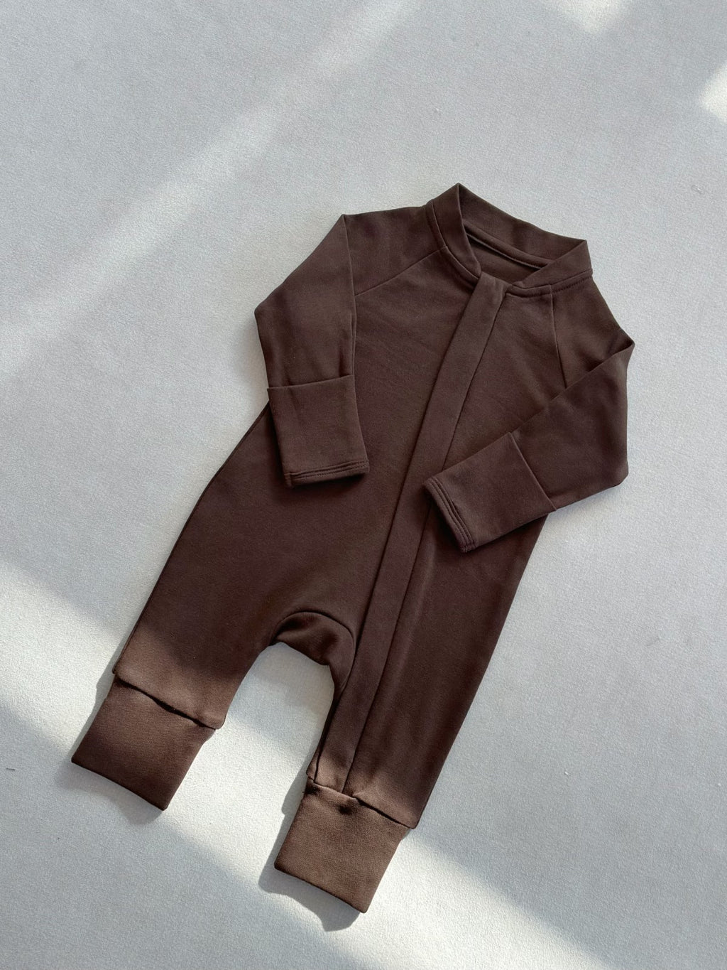 Baby Long Sleeve Zip Front Romper