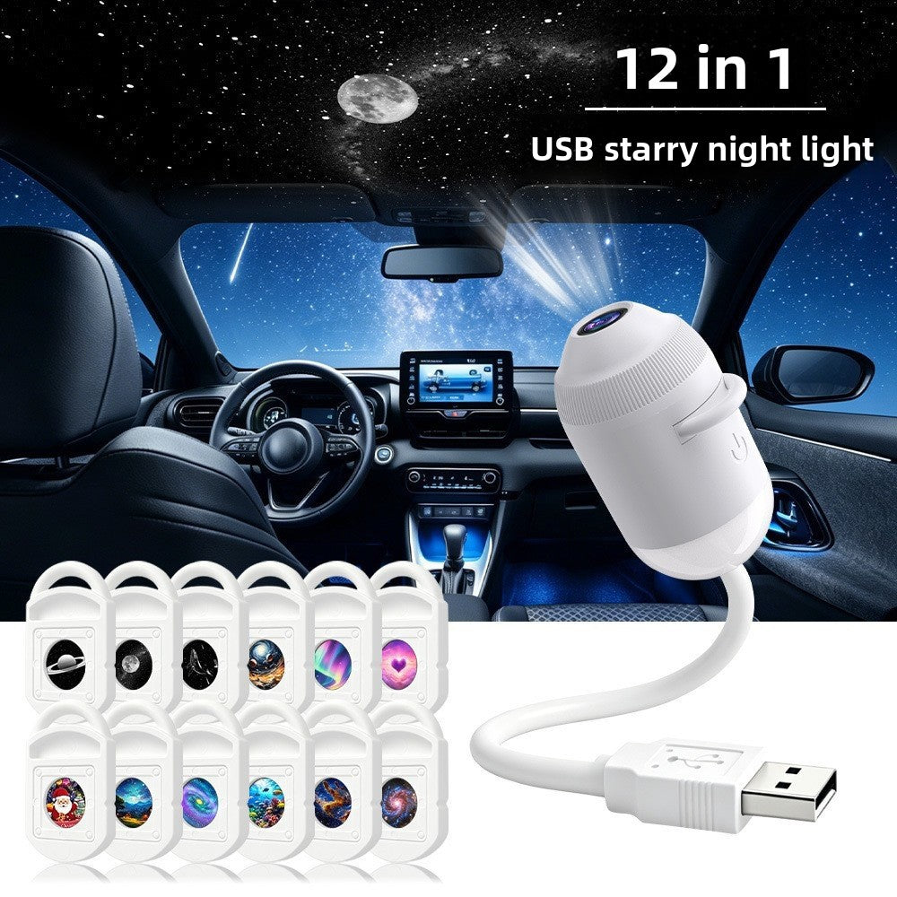 USB-Nachtlicht mit Sternenprojektion