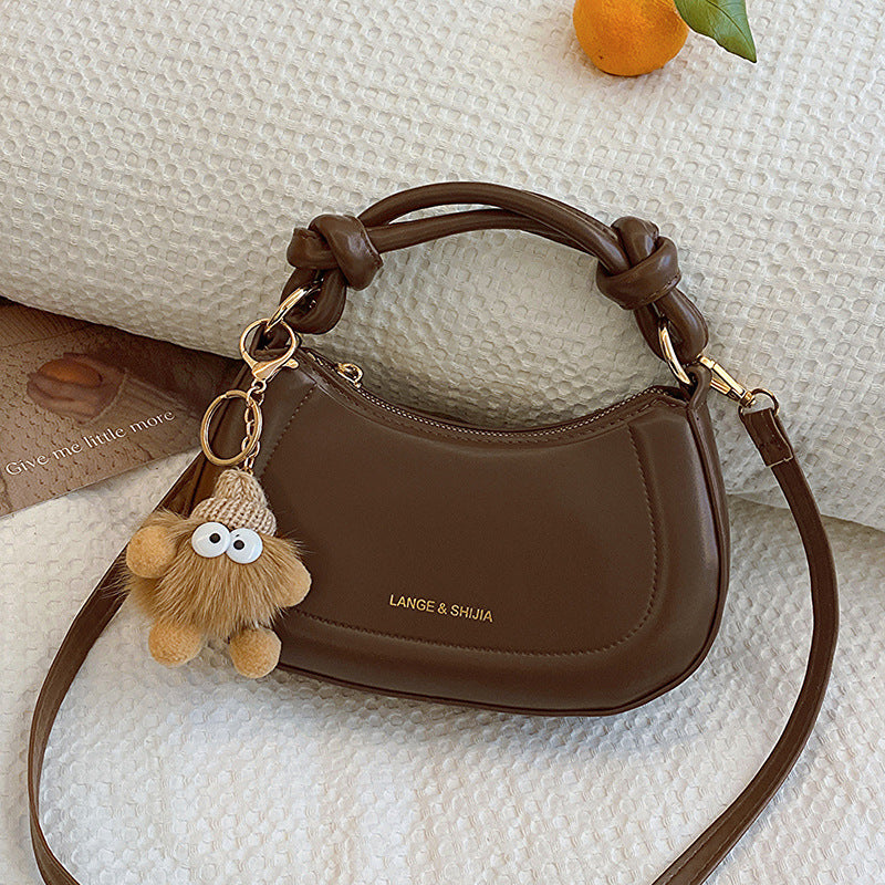 Fashion Solid Color Crossbody Shoulder Bag