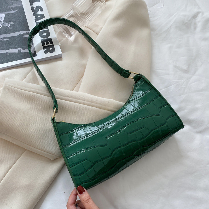 Schultertasche mit Prägemuster in Bonbonfarben