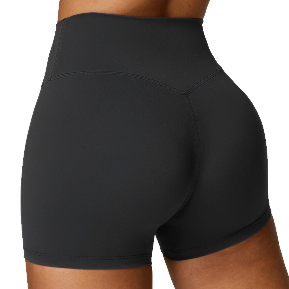 High-Waist-Yoga- und Fitnessshorts für Damen