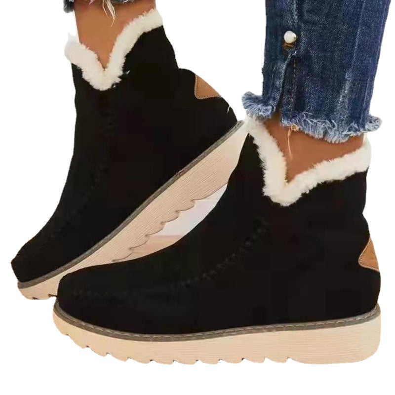 Damen-Winterstiefel im Retro-Stil