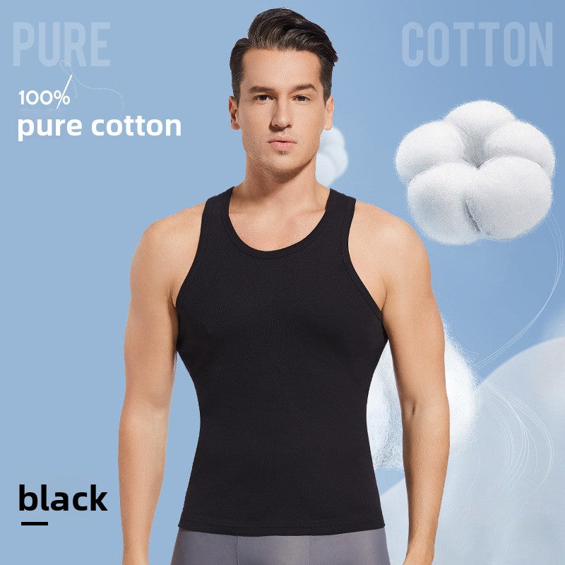 Herren-Unterhemd aus reiner Baumwolle