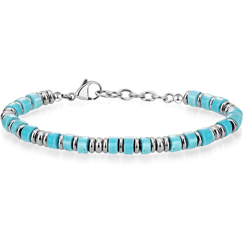 Naturstein-Perlenarmband für Herren