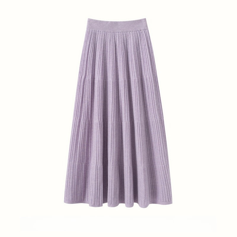 Cashmere knit skirt