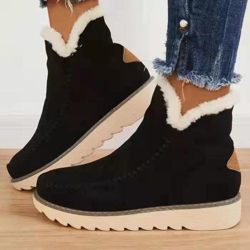 Damen-Winterstiefel im Retro-Stil