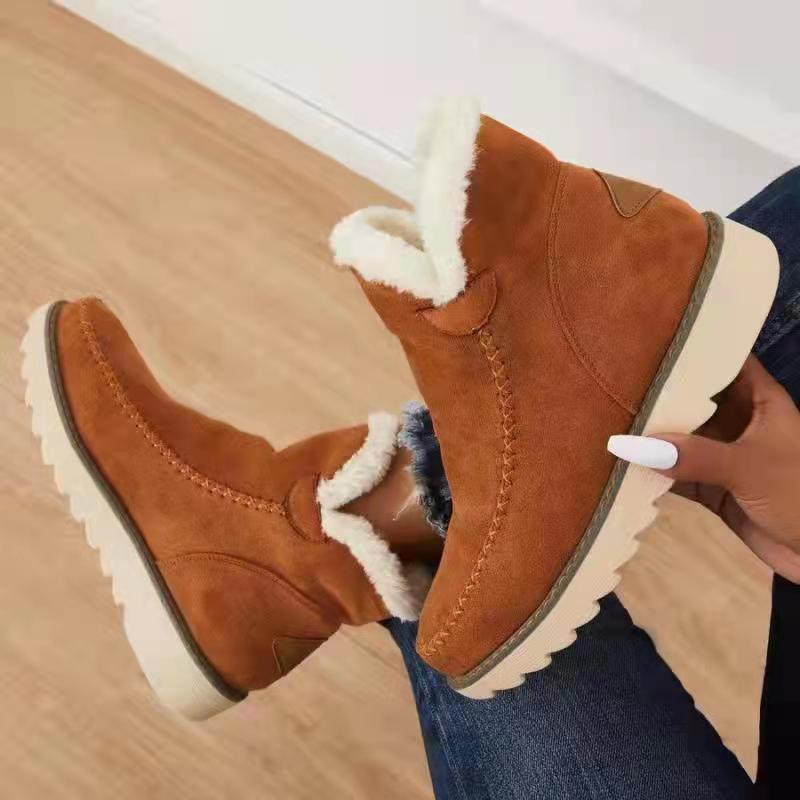 Damen-Winterstiefel im Retro-Stil