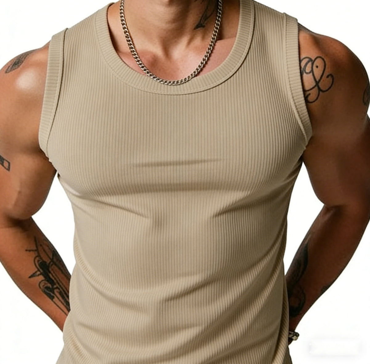 Geripptes Fitness-Tanktop