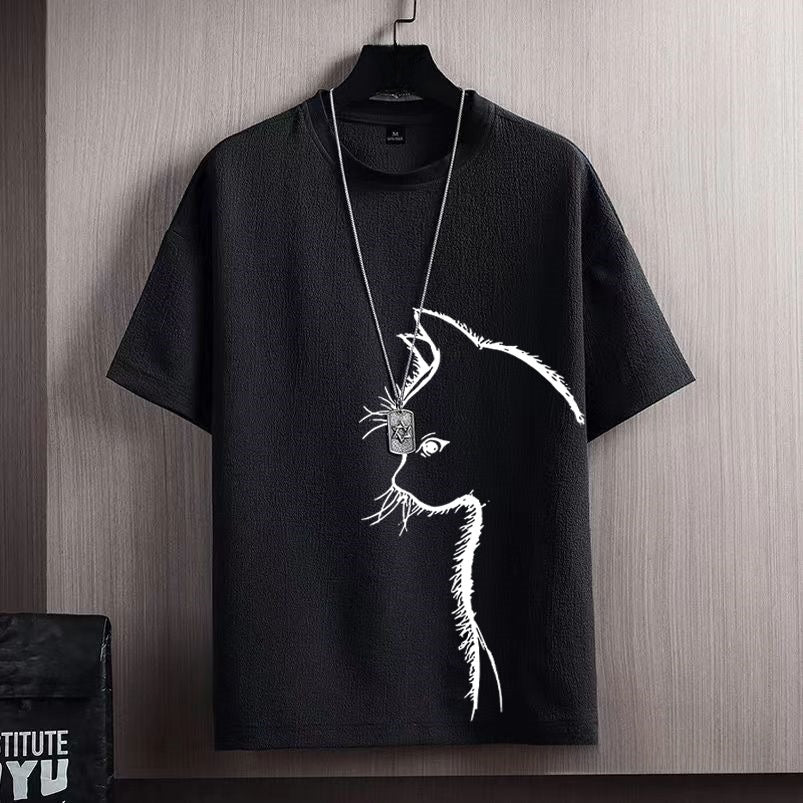 Locker geschnittenes Herren-T-Shirt
