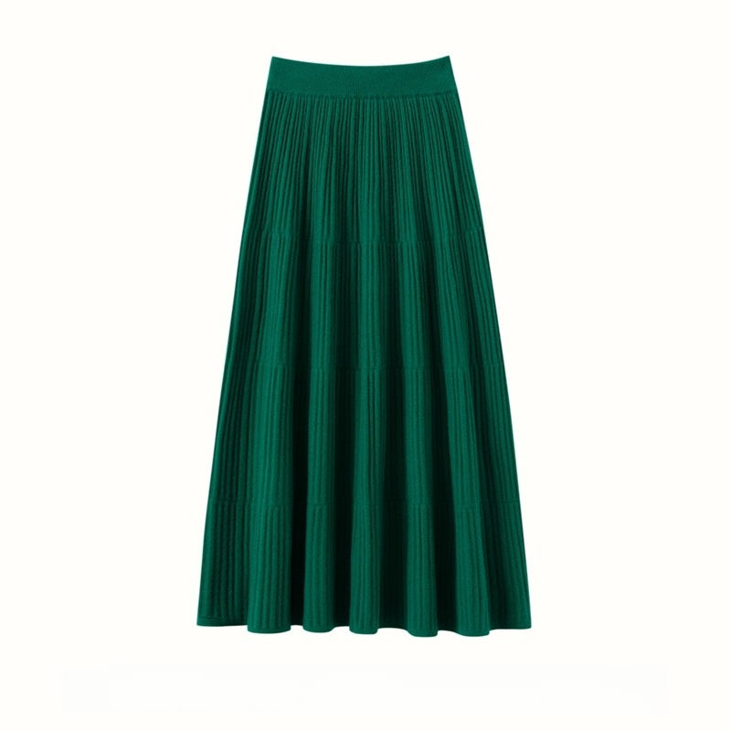 Cashmere knit skirt