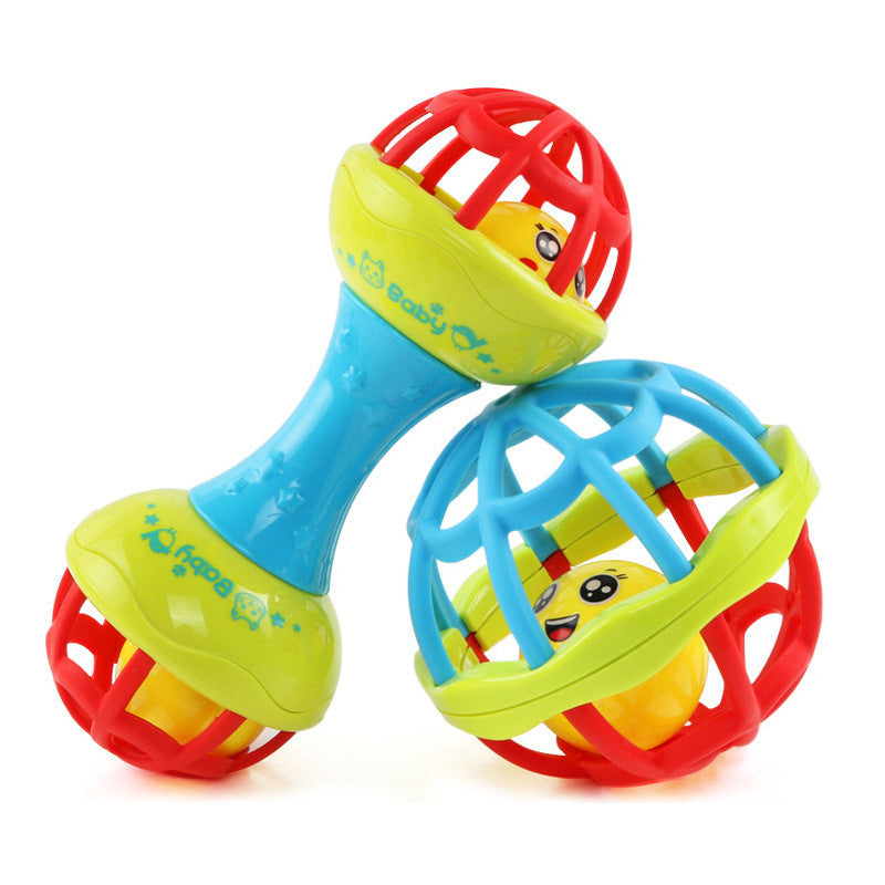 Soft Rubber Baby Rattle Ball Educational Infant Toy