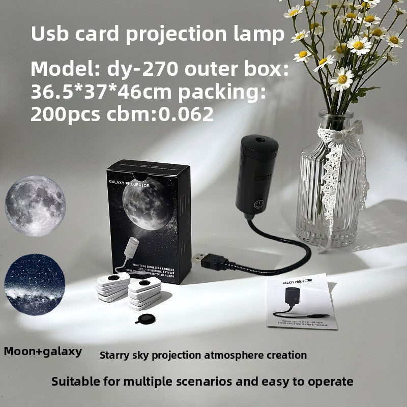 USB-Sternenhimmel-Projektor mit austauschbaren Motivkarten
