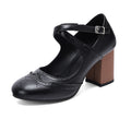 Cross Buckle Burned Shoes