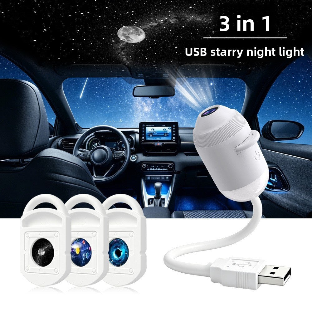 USB-Nachtlicht mit Sternenprojektion