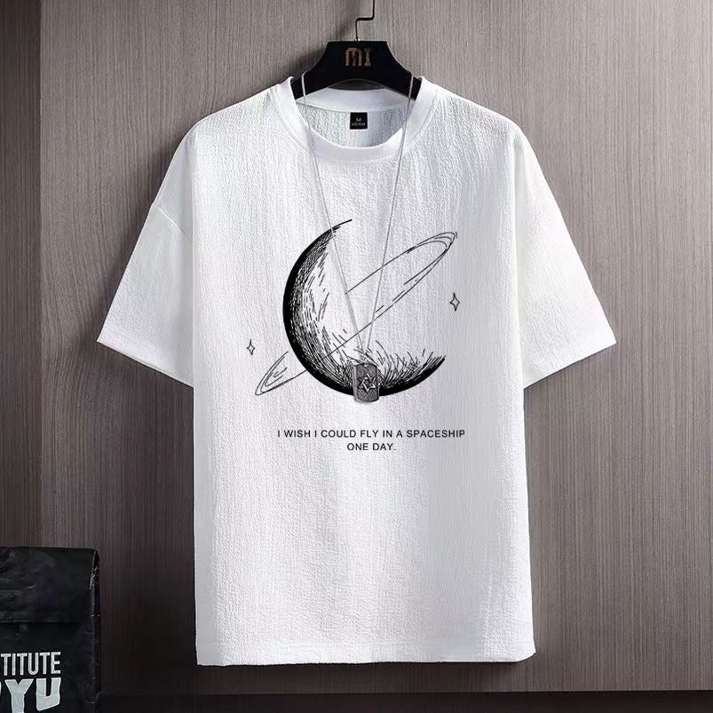 Locker geschnittenes Herren-T-Shirt