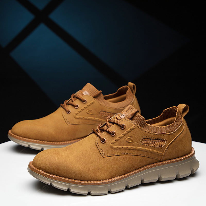 Herren-Freizeit- und Wanderschuhe mit dicker Sohle