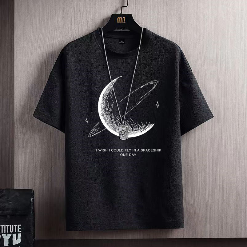 Locker geschnittenes Herren-T-Shirt