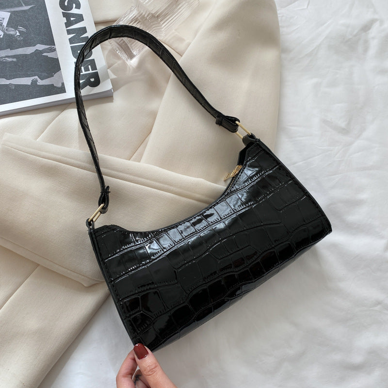Schultertasche mit Prägemuster in Bonbonfarben