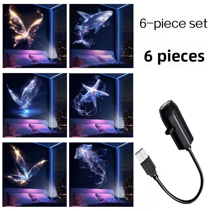 USB-Sternenhimmel-Projektor mit 360°-Rotation