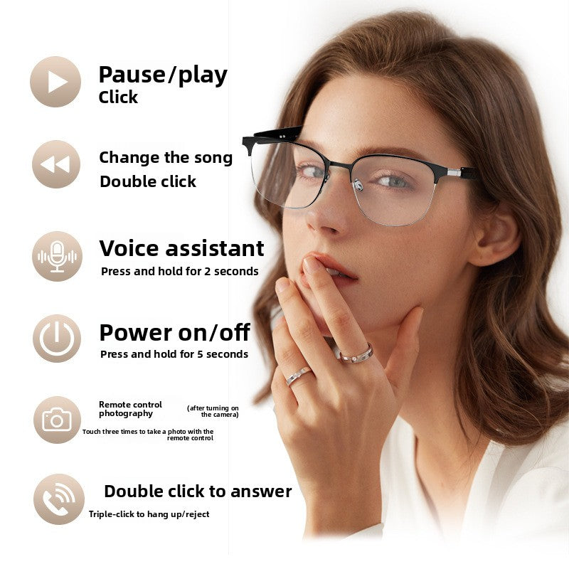 Bluetooth-Smart-Brille mit KI-Übersetzung