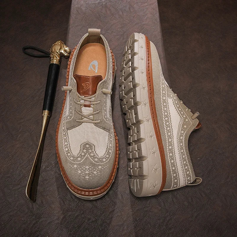Herren-Sneakers aus Mesh mit Schnürung – Freizeitlook