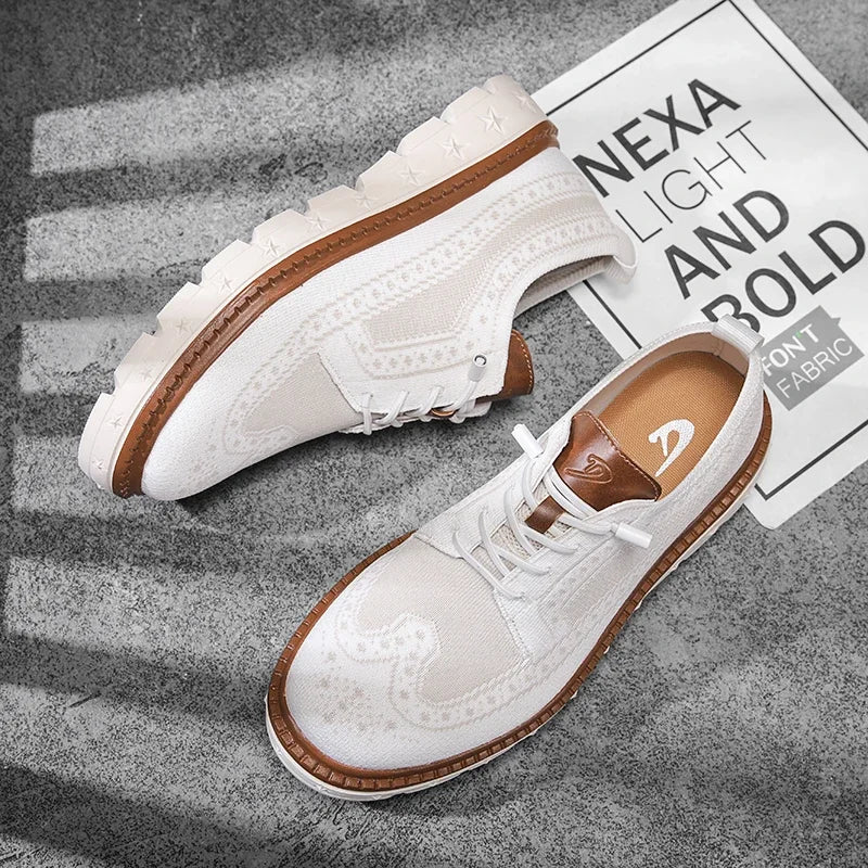 Herren-Sneakers aus Mesh mit Schnürung – Freizeitlook