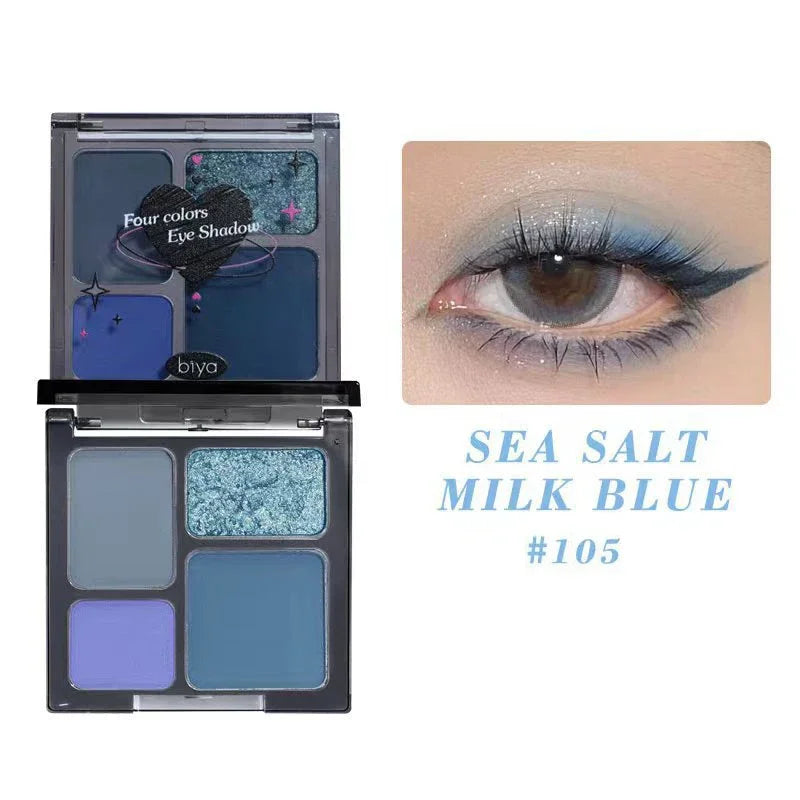 IFANYUO Lidschattenpalette mit 4 Farben für Smokey-Eye-Looks