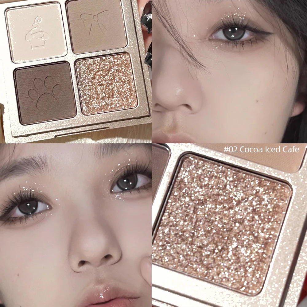QiBest Lidschattenpalette mit 4 Farben – Modell A16