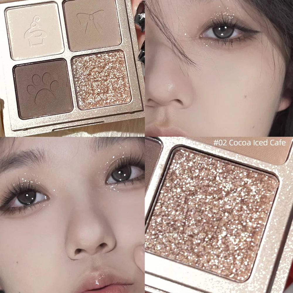 QiBest Lidschattenpalette mit 4 Farben – Modell A16