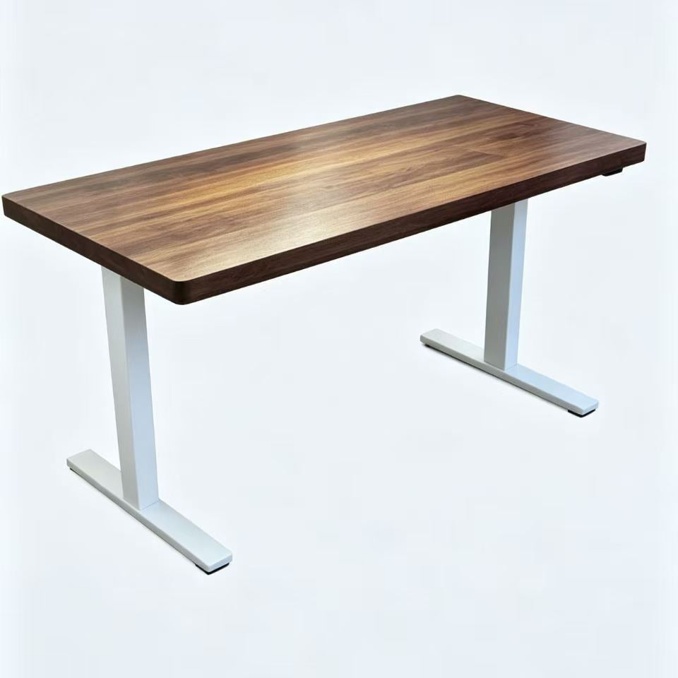 Electric Height-Adjustable Solid Wood Desk