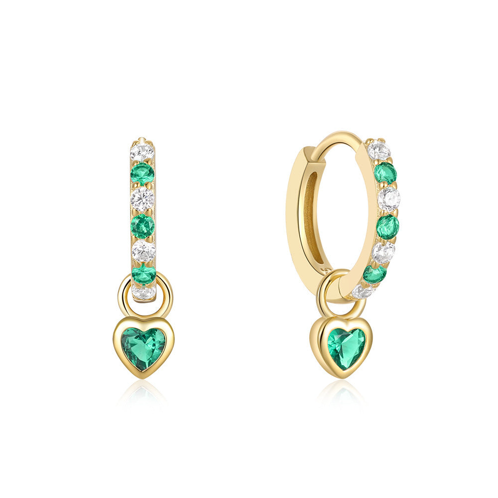 Herzförmige Ohrringe
