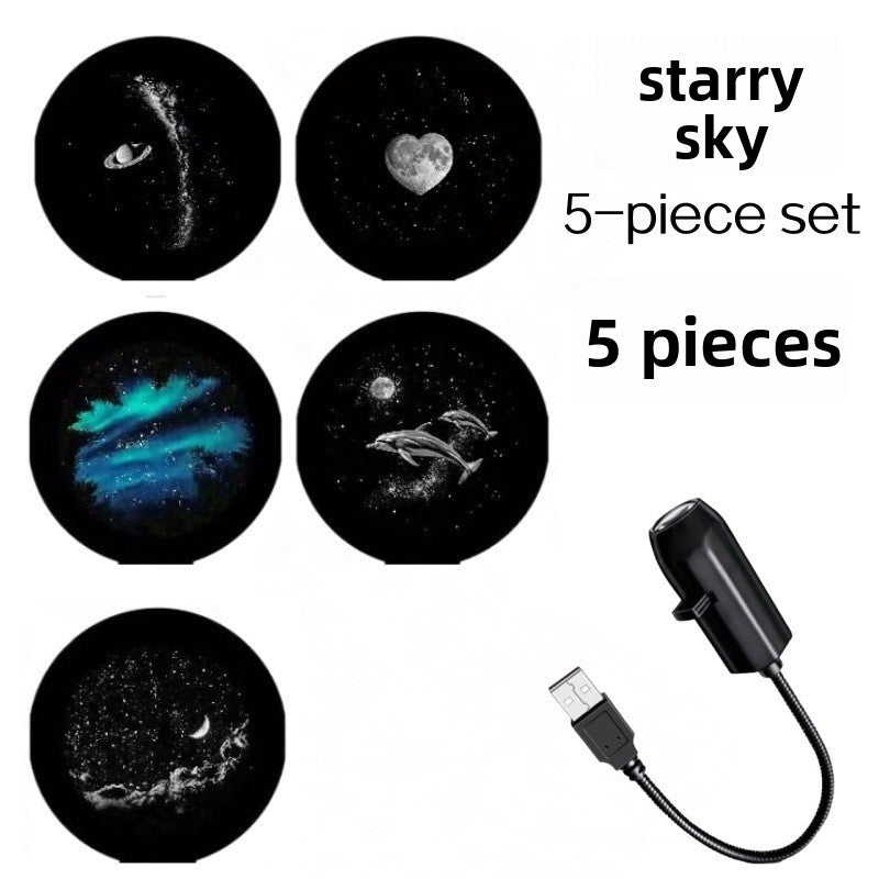 USB-Sternenhimmel-Projektor mit 360°-Rotation