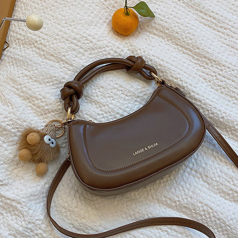 Fashion Solid Color Crossbody Shoulder Bag