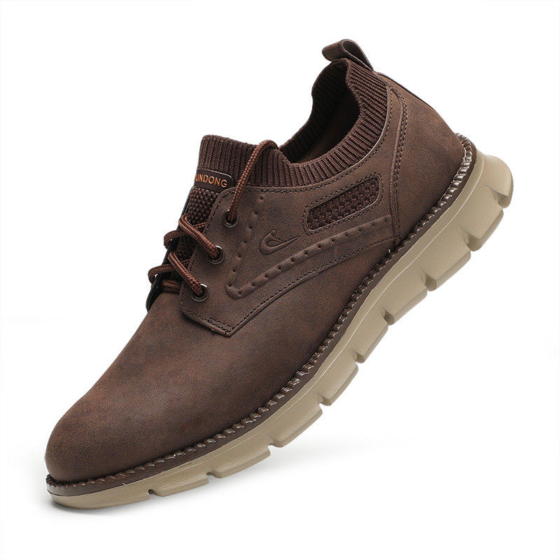 Herren-Freizeit- und Wanderschuhe mit dicker Sohle